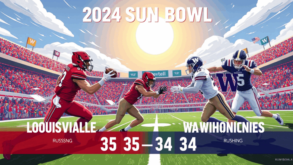 Louisville Cardinals football vs Washington Huskies football match player stats